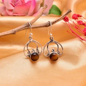 Silver Stylish Tiger Earring