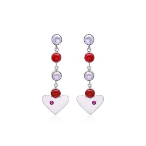 Silver Heart Earring