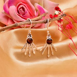 Silver Sun Arrow Earring