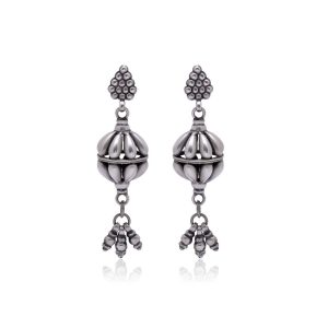 Versatile Silver Push Back Earring