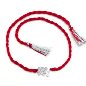 Silver Elephant Rakhi