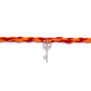 Silver Trishul Rakhi