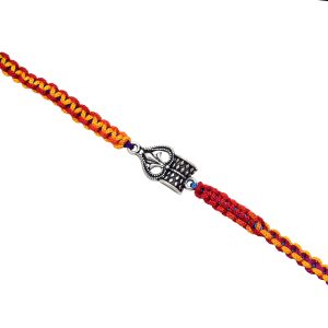 Silver Trident Shiva Rakhi