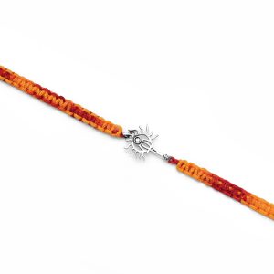 Silver Olympic Flame Rakhi