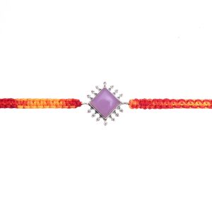 Silver Fine Stone Rakhi