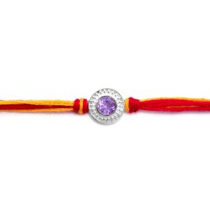 Silver Stone Rakhi