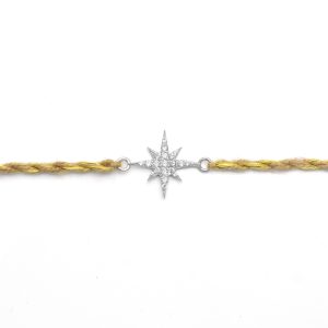 Silver Starburst Rakhi